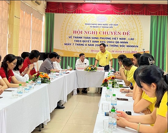 Agribank Quảng Trị phối hợp tổ chức Hội nghị thanh toán song phương Việt - Lào - Ảnh 1.