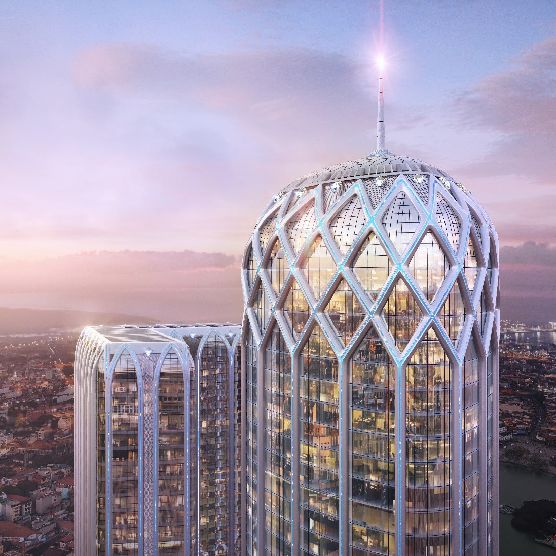 DOJILAND chính thức cất nóc tòa tháp khách sạn Diamond Crown Hai Phong - Ảnh 3.