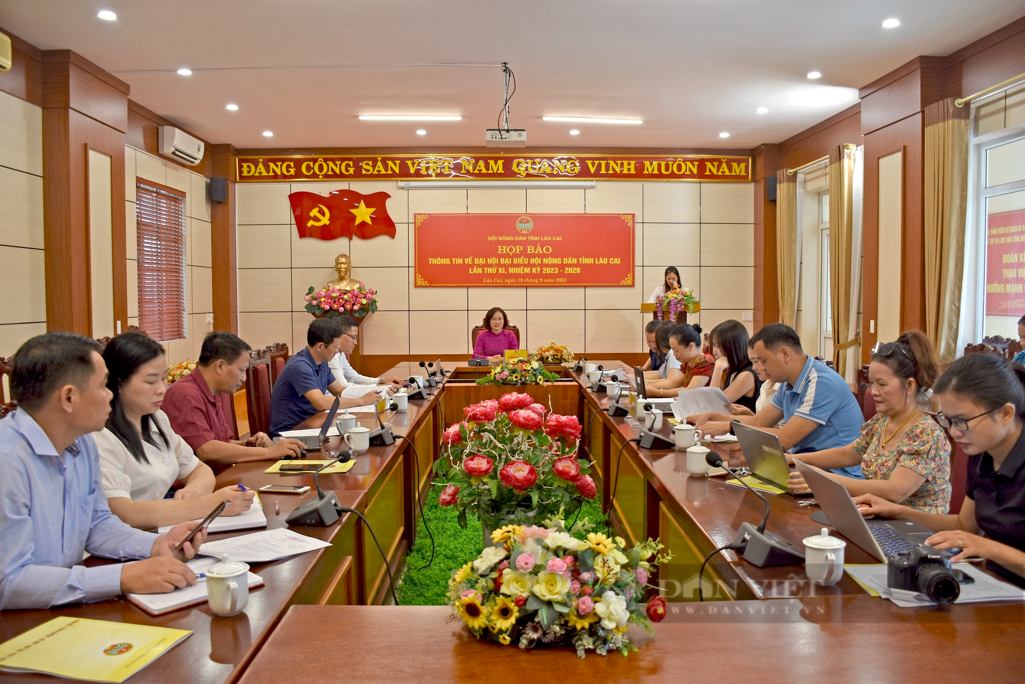 Họp báo tổ chức Đại hội đại biểu Hội Nông dân tỉnh Lào Cai lần thứ XI - Ảnh 1.