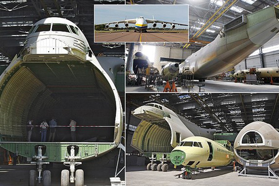 Hé lộ ảnh mới nhất về vận tải cơ Antonov Mriya-225 huyền thoại của Ukraine - Ảnh 13.