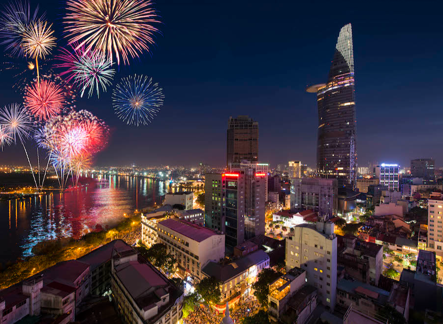 Cách nào để xem trọn vẹn 15 phút bắn pháo hoa mừng Quốc khánh ở bờ sông Sài Gòn tối nay? - Ảnh 1.