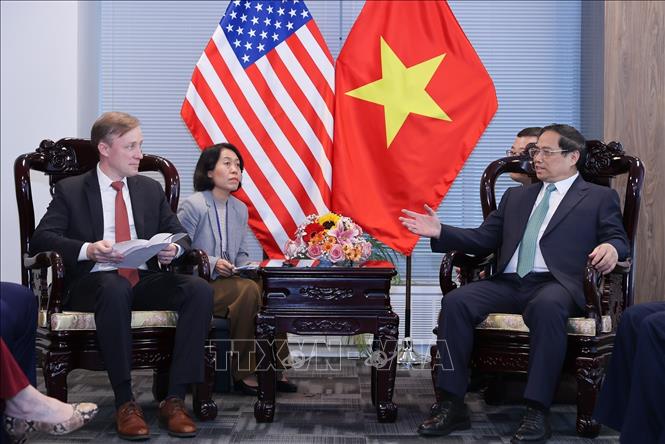 Thủ tướng Phạm Minh Chính tiếp Cố vấn An ninh Quốc gia, Bộ trưởng Tài chính Hoa Kỳ - Ảnh 1.