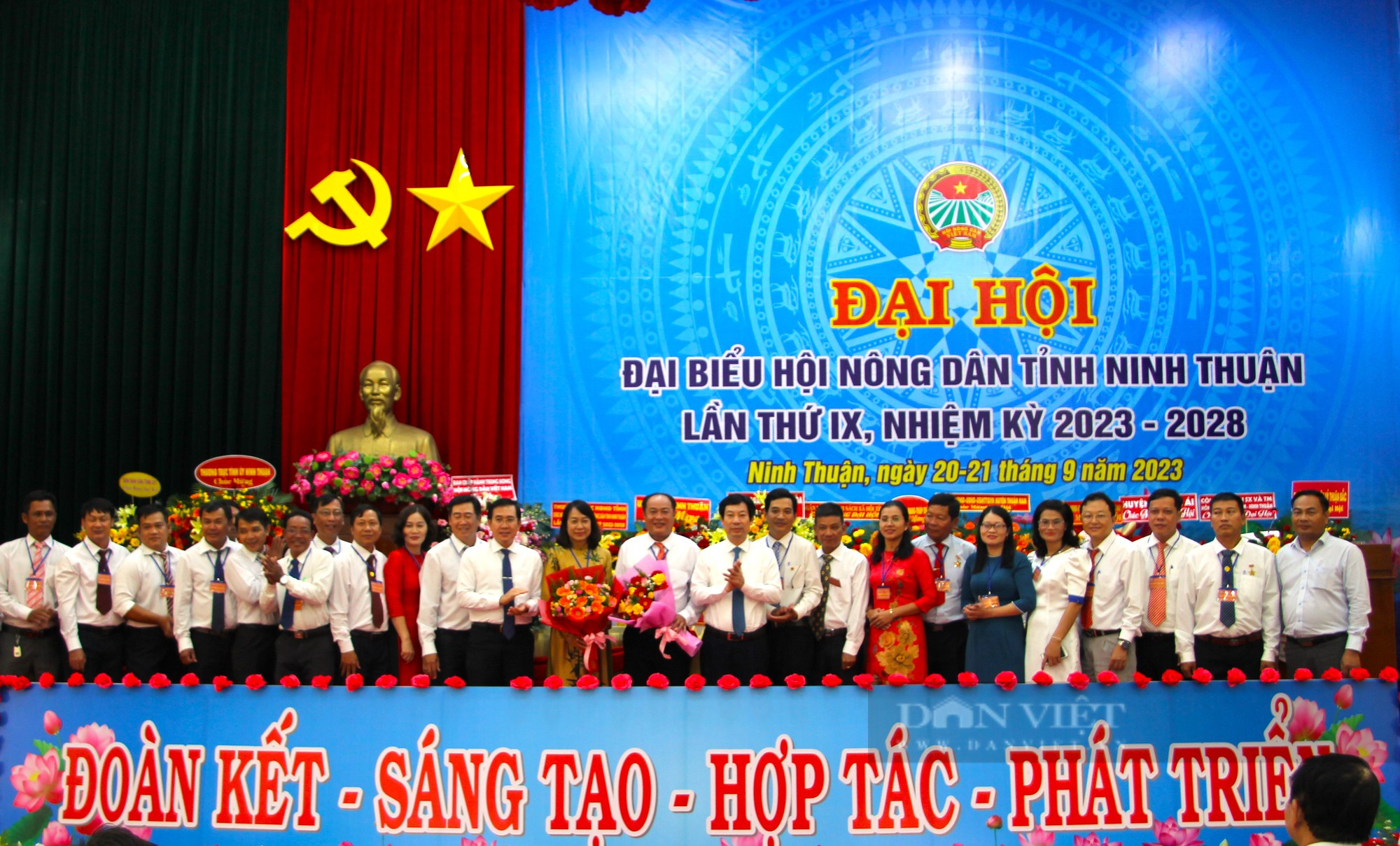 Phó chủ tịch Trung ương Hội Nguyễn Xuân Định nhấn mạnh 5 nhiệm vụ trọng tâm tại Đại hội Hội Nông dân tỉnh Ninh Thuận - Ảnh 9.