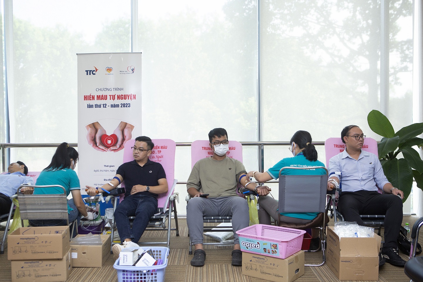 Ngày hội hiến máu tự nguyện &quot;Niềm vui từ lòng nhân ái&quot; năm 2023 của TTC: Hơn 211 đơn vị máu gửi đến bệnh viện - Ảnh 5.