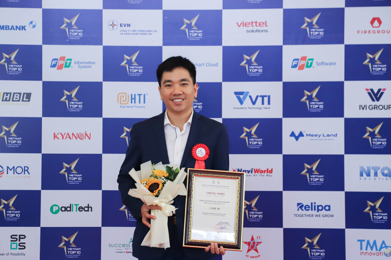 GMO-Z.com RUNSYSTEM lọt TOP 10 Doanh nghiệp Công nghệ số xuất sắc Việt Nam - Ảnh 1.