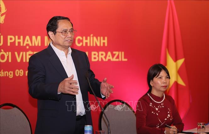 Thủ tướng Phạm Minh Chính gặp gỡ cộng đồng người Việt ở Brazil và các nước Nam Mỹ lân cận - Ảnh 2.