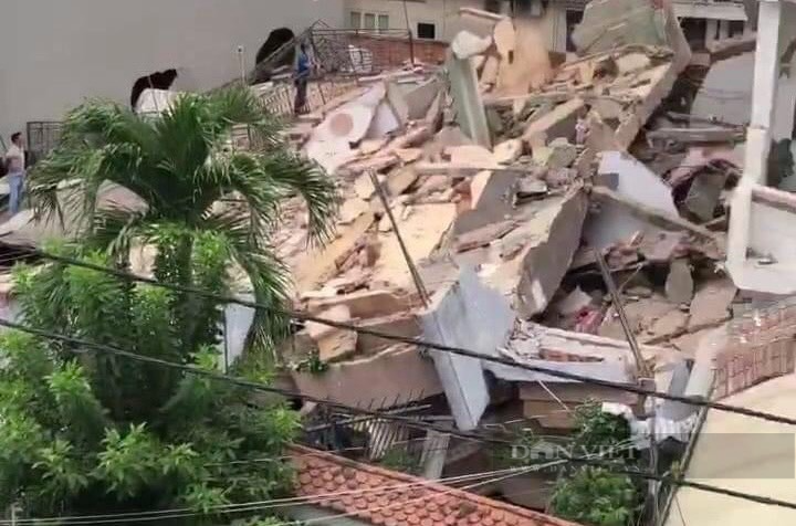 UBND quận Bình Thạnh thông tin bước đầu về vụ sập nhà 4 tầng trong hẻm ở Sài Gòn - Ảnh 1.