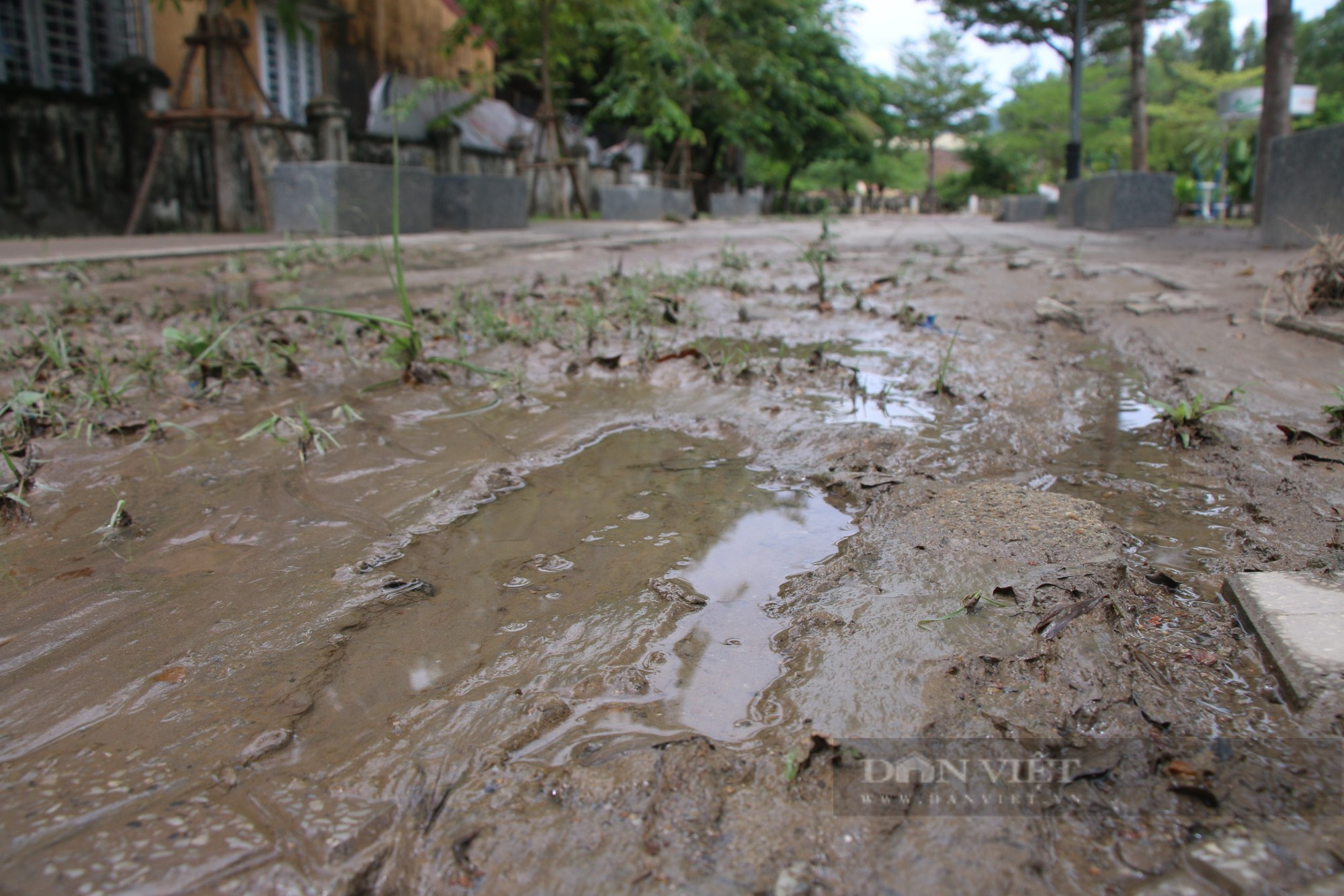Nhà cửa, đường xá ngập ngụa bùn đất sau mưa lớn tại Đà Nẵng - Ảnh 4.
