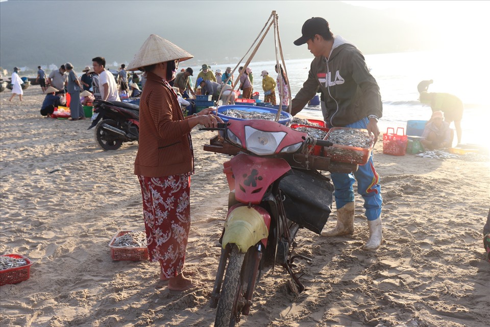 Một cái chợ ngay mép biển Đà Nẵng, sáng ra đã thấy la liệt cá ngon, người mua bán tấp nập - Ảnh 11.