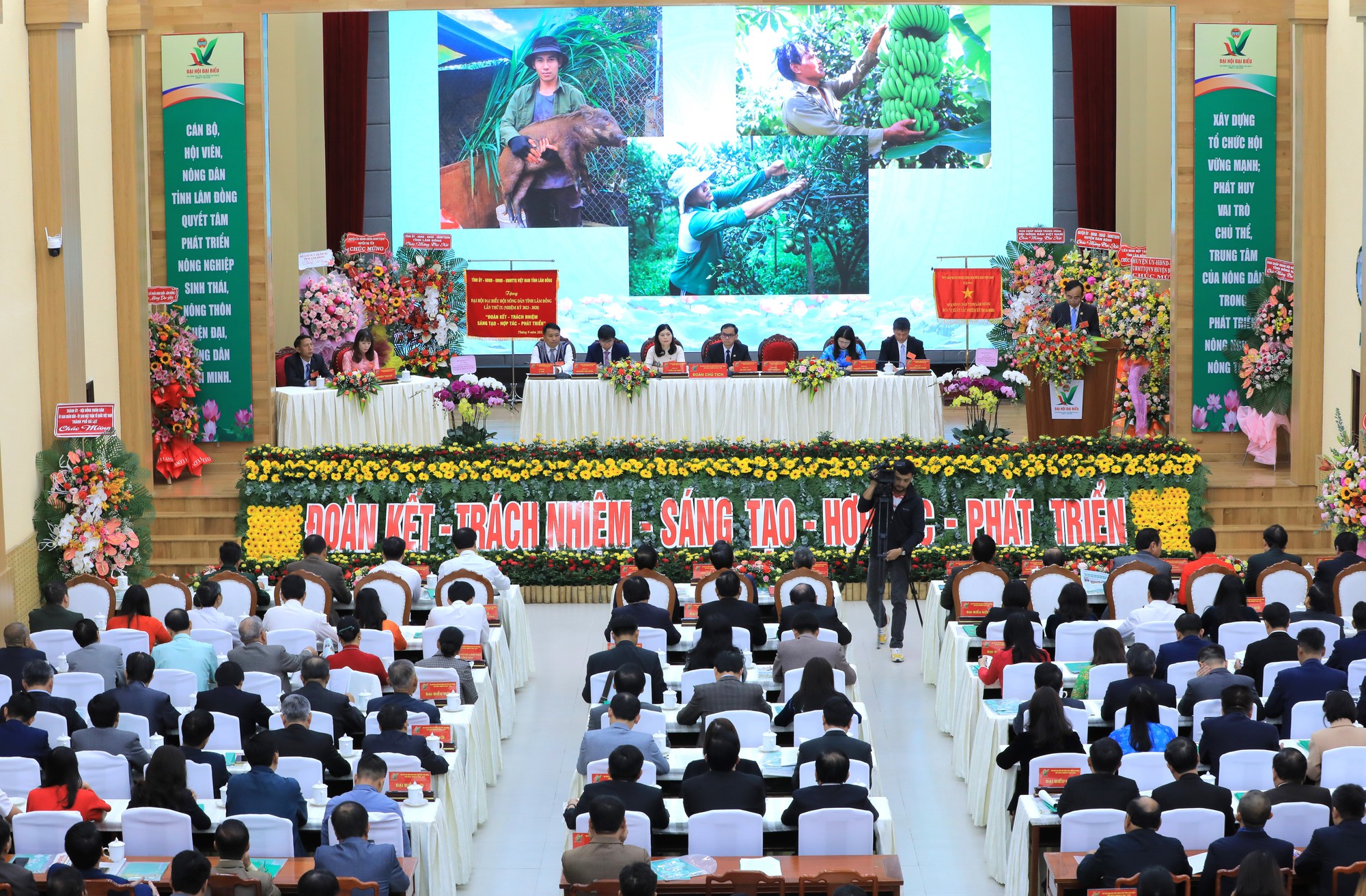 Đại hội đại biểu Hội Nông dân tỉnh Lâm Đồng lần thứ IX, nhiệm kỳ 2023-2028 được tổ chức với chủ đề "đoàn kết, trách nhiệm, sáng tạo, hợp tác, phát triển"