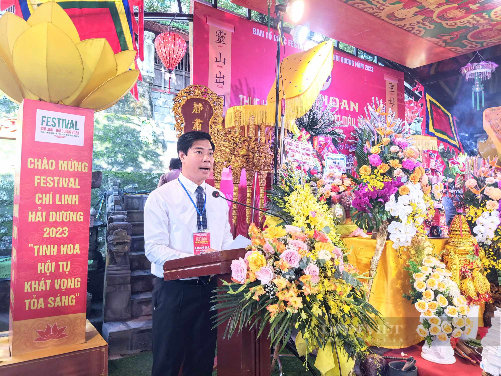Khai mạc Liên hoan Thực hành tín ngưỡng thờ Mẫu tam phủ của người Việt tại Festival Chí Linh - Hải Dương 2023 - Ảnh 3.