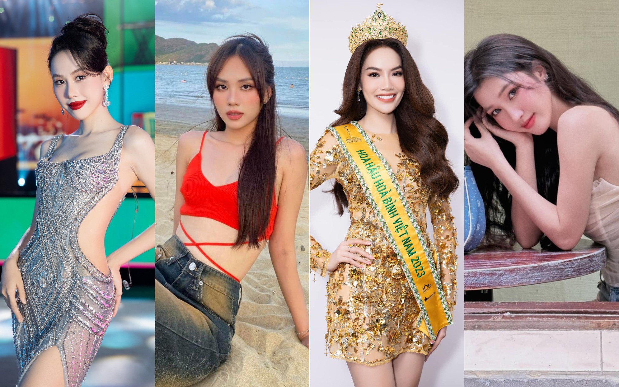 Nhan sắc xinh đẹp đầy mê hoặc của 4 Hoa hậu, Á hậu đi thi quốc tế cuối năm 2023
