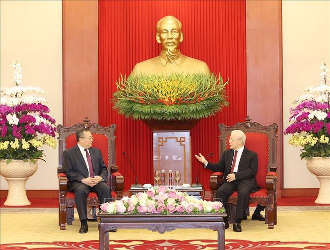 Tổng Bí thư Nguyễn Phú Trọng tiếp Trưởng Ban Liên lạc Đối ngoại TƯ ĐCS Trung Quốc: Tăng cường hợp tác hai Đảng, hai nước - Ảnh 1.