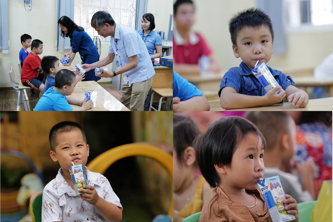 Quỹ sữa Vươn Cao Việt Nam và Vinamilk trao sữa đến trẻ em nhân dịp năm học mới - Ảnh 8.