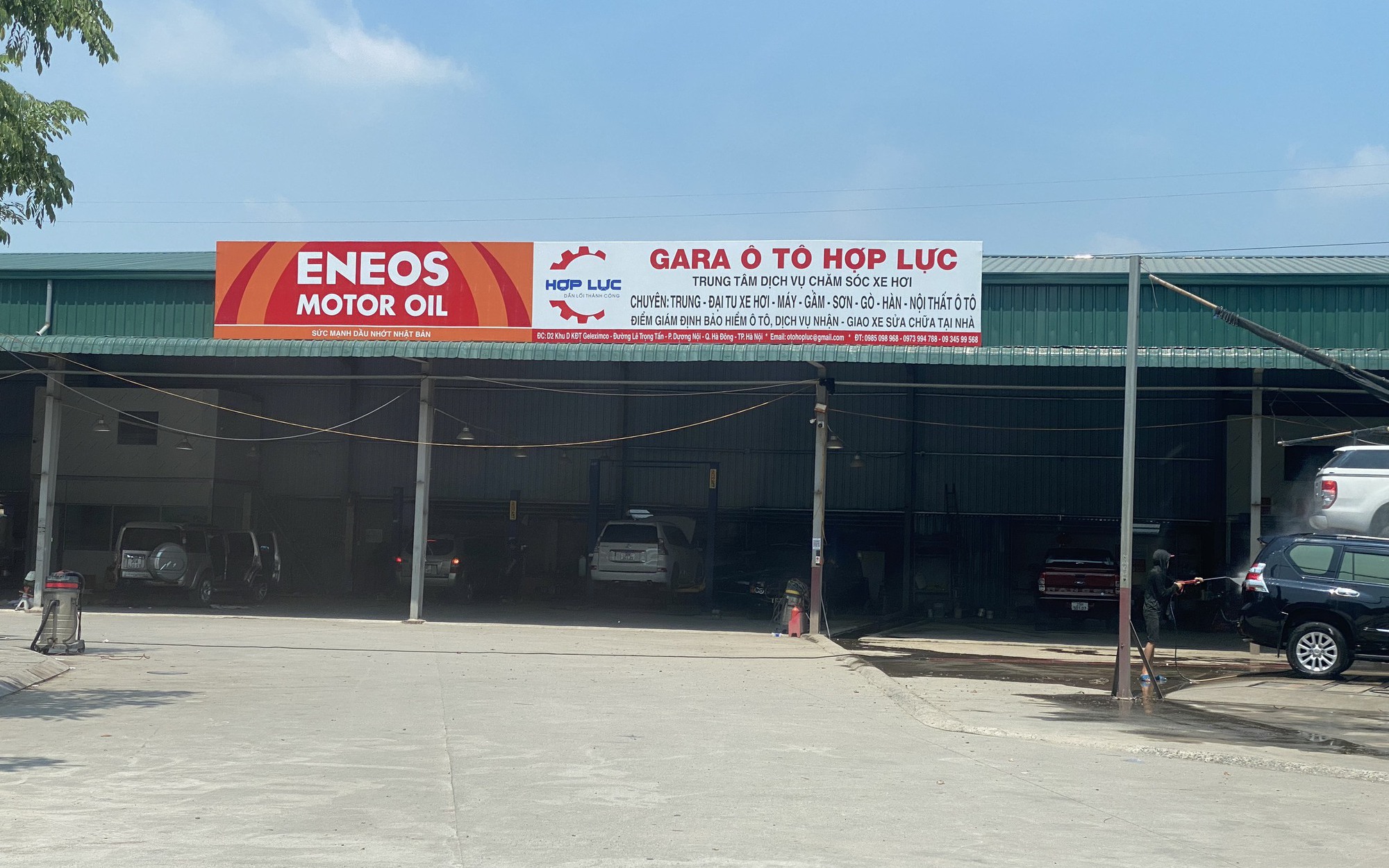 Gara ô tô xây dựng trái phép trên đất dự án tại quận Hà Đông (Hà Nội)