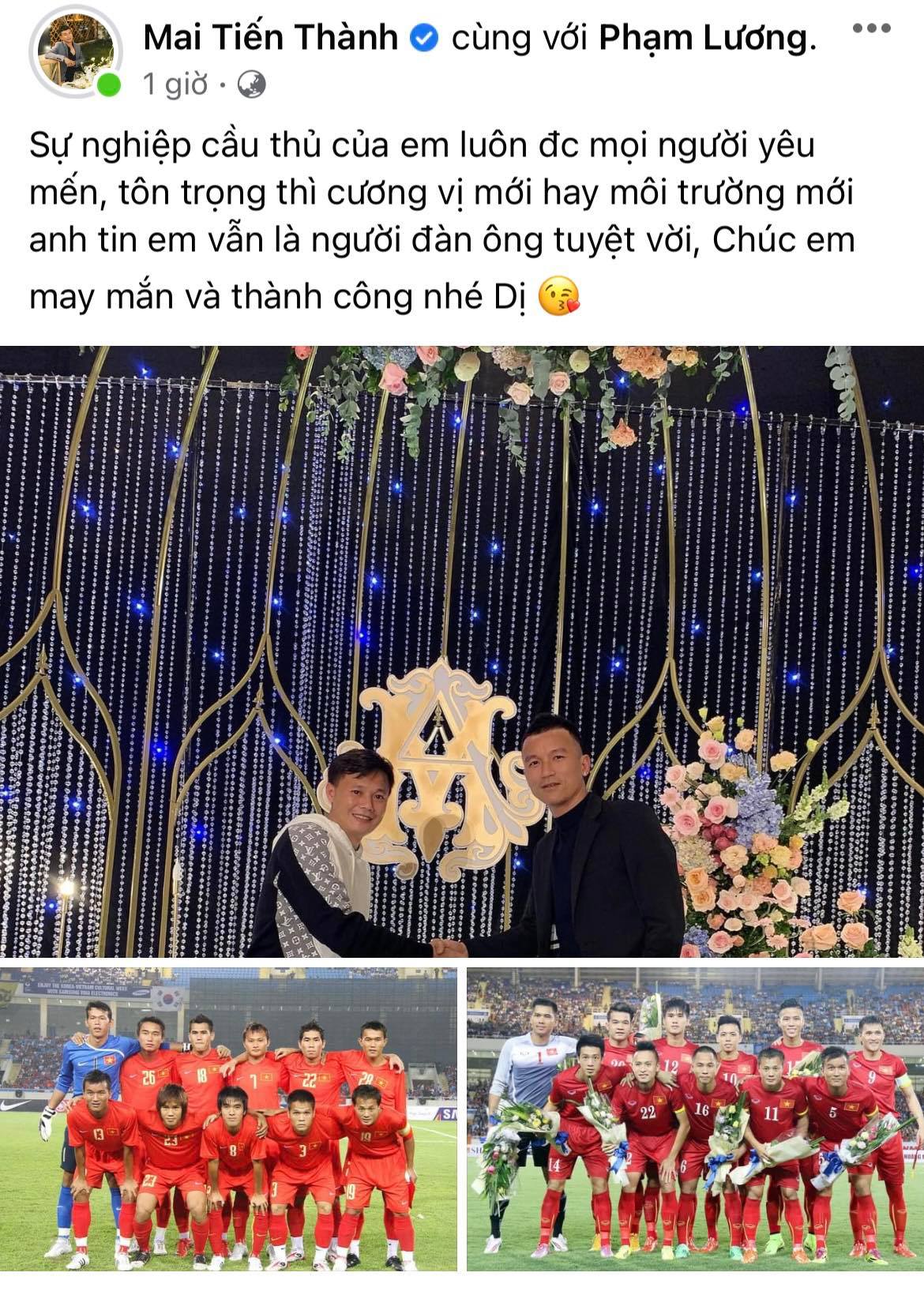 Dàn tuyển thủ Việt Nam đồng loạt tri ân Thành Lương - Ảnh 1.