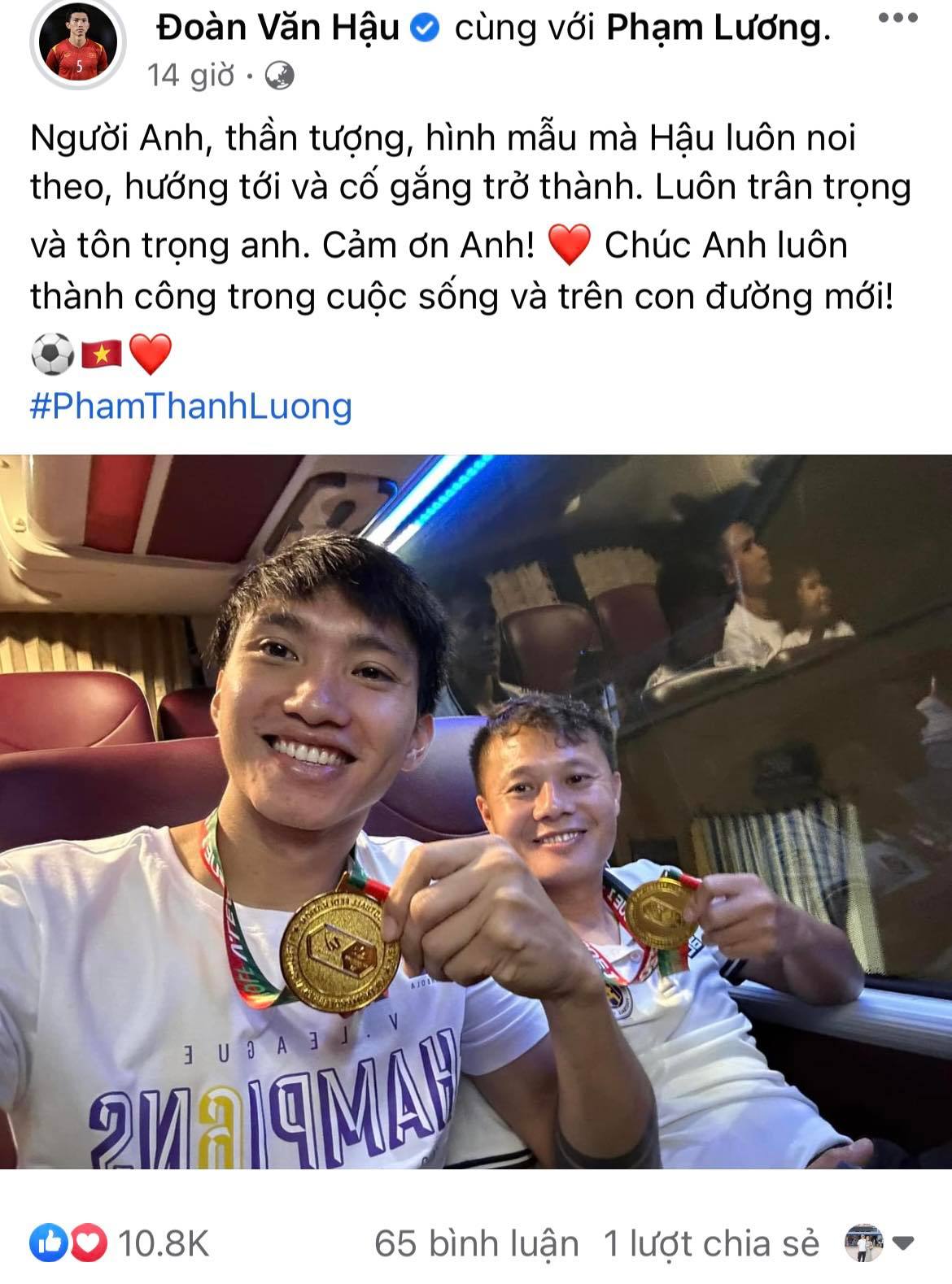 Dàn tuyển thủ Việt Nam đồng loạt tri ân Thành Lương - Ảnh 3.