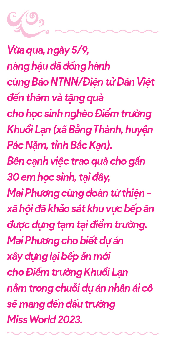 Hoa hậu Mai Phương: &quot;Theo mình làm thiện nguyện không chỉ đơn giản là phát quà bánh mà còn là phát tâm&quot; - Ảnh 7.