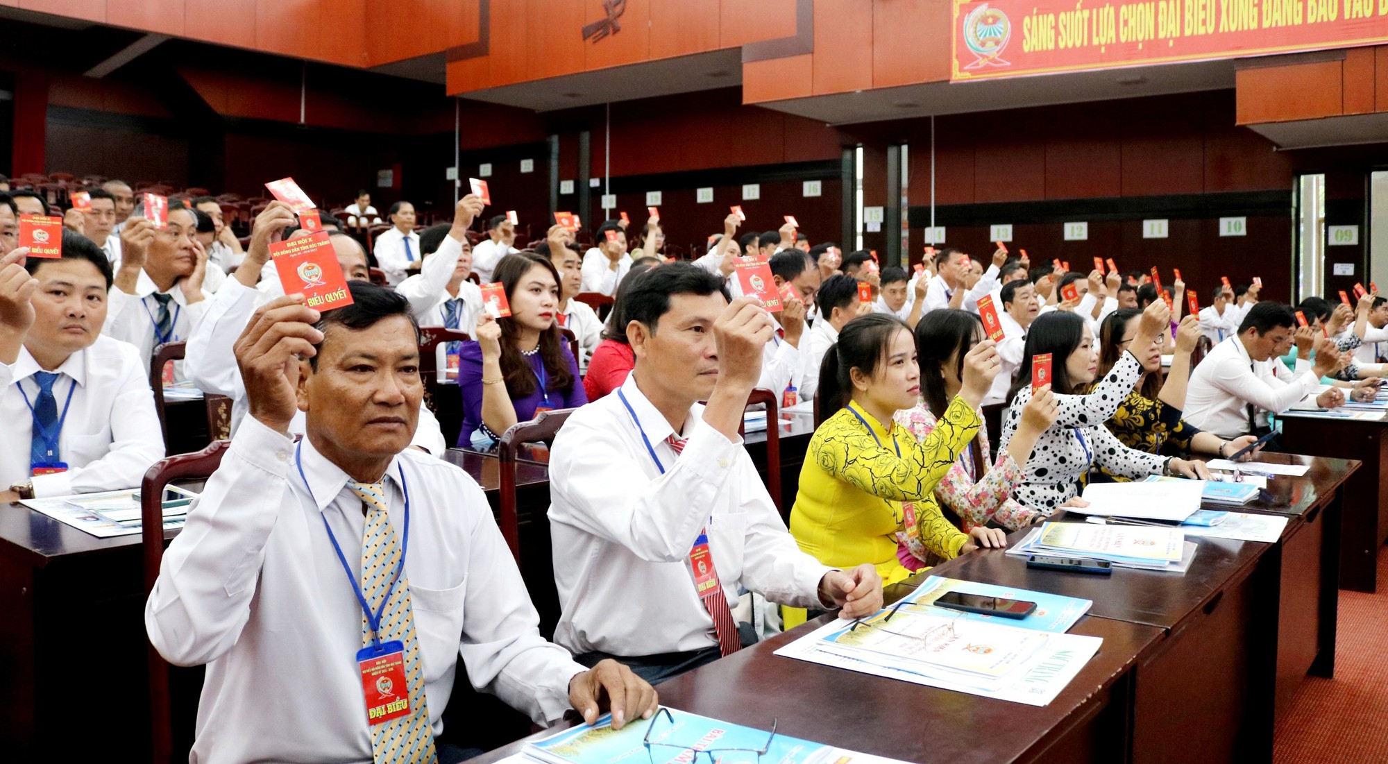  246 đại biểu tiêu biểu dự Đại hội Hội Nông dân tỉnh Sóc Trăng khóa X, nhiệm kỳ 2023 - 2028 - Ảnh 5.