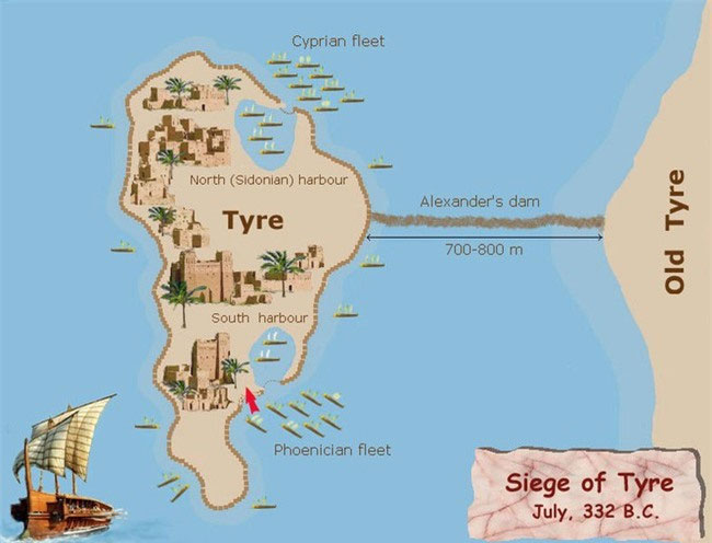 Chiến thuật vây thành kỳ lạ của Alexandros Đại đế: Biến cả hòn đảo thành bán đảo- Ảnh 1.