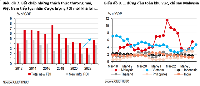  HSBC: Xu hướng "thú vị" về dòng vốn FDI, kinh tế tăng trưởng tốt hơn trong năm 2024- Ảnh 1.