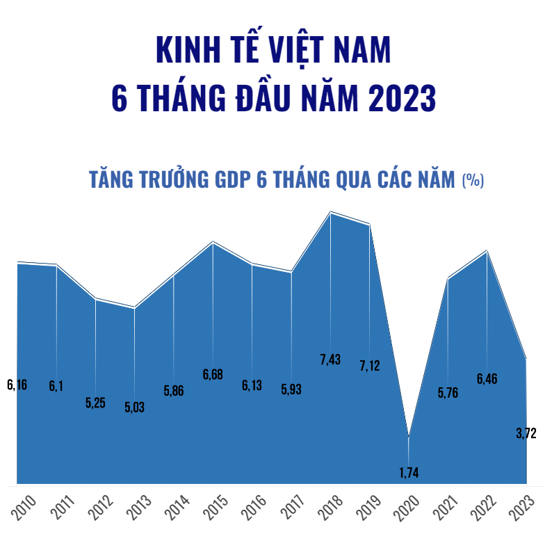 Kinh tế Việt Nam 6 tháng đầu năm 2023- Ảnh 1.