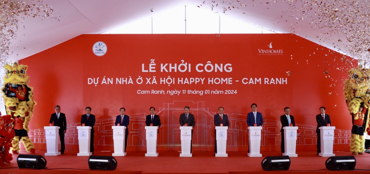 Vinhomes chính thức khởi công dự án nhà ở xã hội Happy Home, tổng vốn đầu tư gần 3.800 tỷ đồng- Ảnh 1.