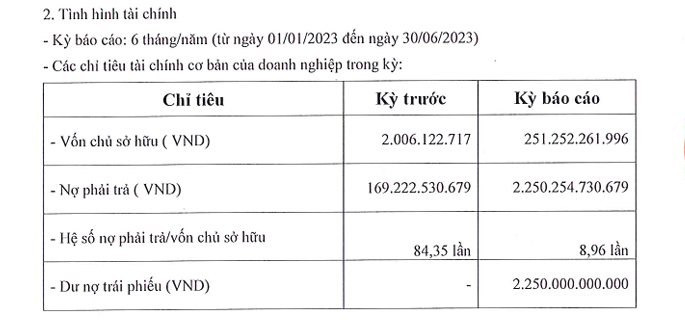 Một doanh nghiệp xây dựng từng huy động lô trái phiếu 'khủng' báo lỗ trong 6 tháng đầu năm 2023- Ảnh 1.