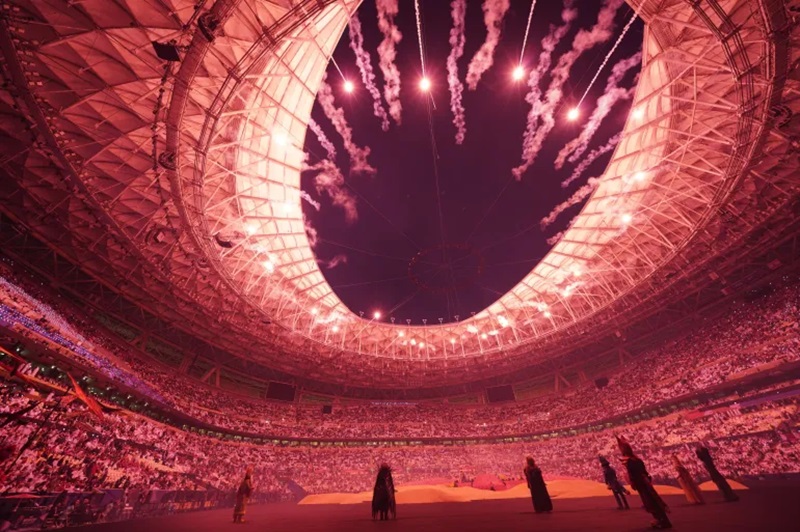 Chùm ảnh lễ khai mạc Asian Cup 2024: Lung linh huyền ảo- Ảnh 10.