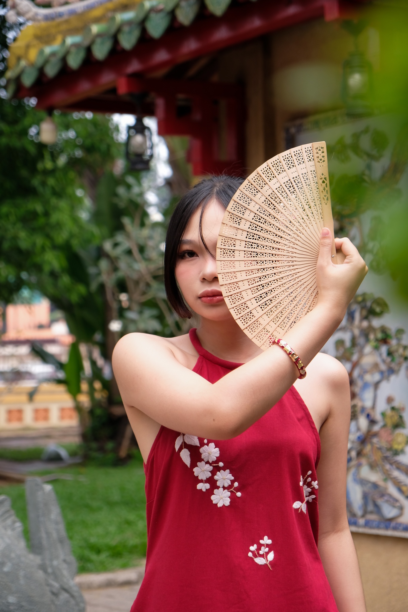 anh tet o TP.HCM,  ao dai tet,  ao dai cach tan,  cho Ben Thanh anh 6