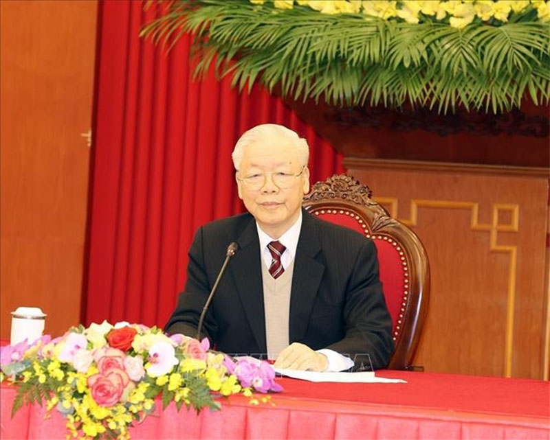 Tổng Bí thư Nguyễn Phú Trọng gửi Điện mừng Chủ tịch Đảng Cộng sản Nhật Bản- Ảnh 1.