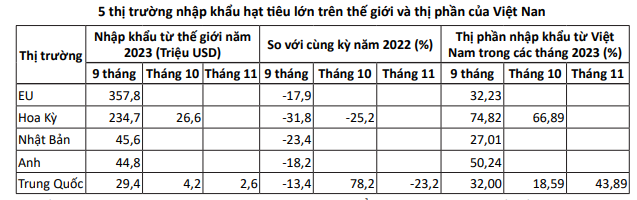 Thị trường hạt tiêu ngày 2/1: Giao dịch trầm lắng sau kỳ nghỉ lễ - Ảnh 3.