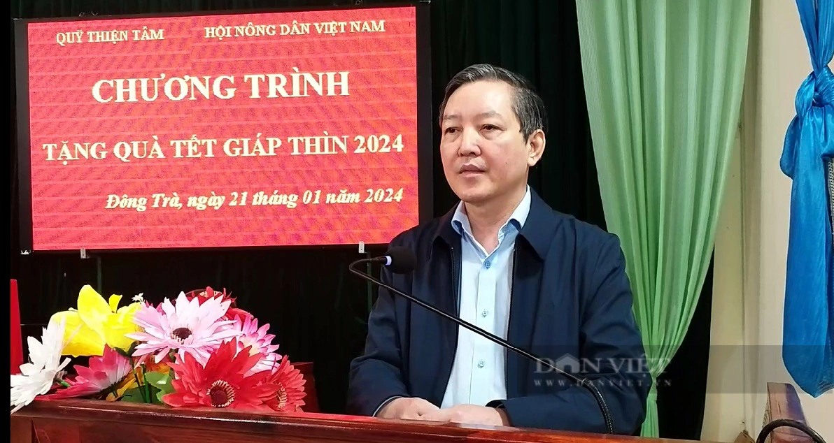 Chủ tịch Hội NDVN Lương Quốc Đoàn trao quà Tết cho người dân có hoàn cảnh khó khăn tại xã giáp biển Thái Bình- Ảnh 4.