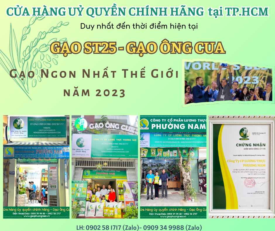 Cửa hàng uỷ quyền chính hãng gạo ST25 Ông Cua tại TP.HCM- Ảnh 4.