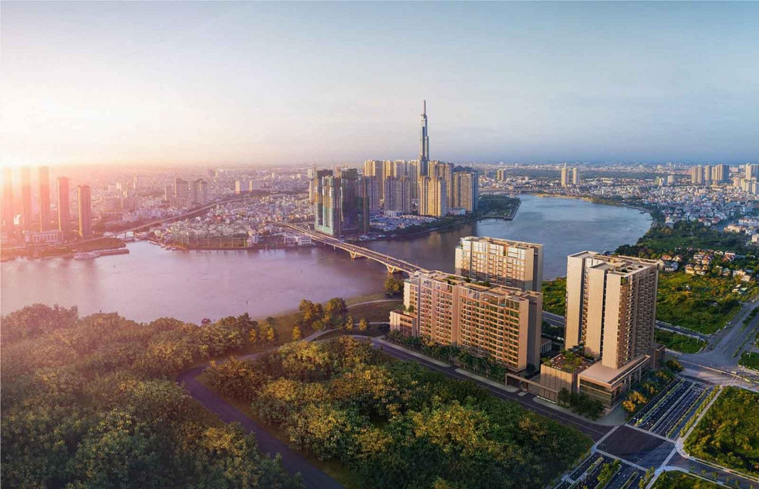 Chóng mặt với giá căn hộ hàng trăm triệu đồng mỗi m2 ở phía bên kia sông Sài Gòn- Ảnh 1.