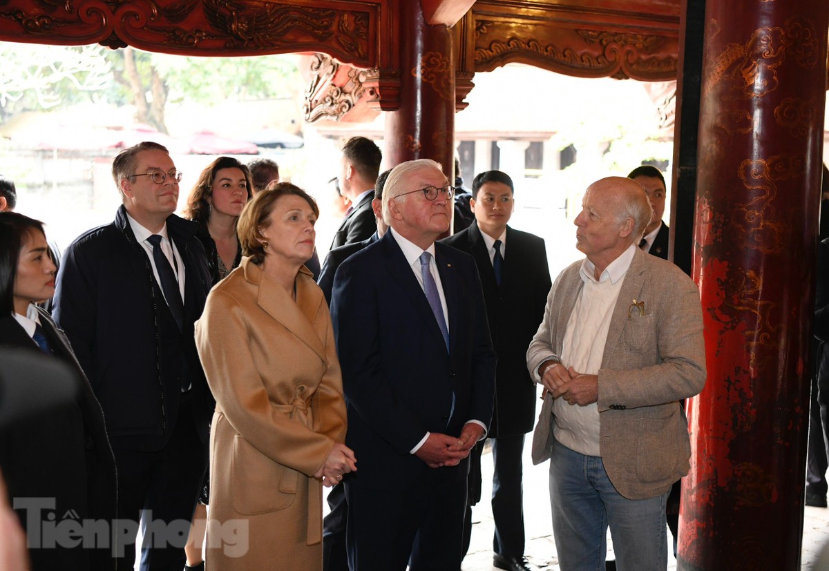 Tổng thống Đức Frank- Walter Steinmeier và Phu nhân thăm Văn Miếu - Quốc Tử Giám- Ảnh 4.
