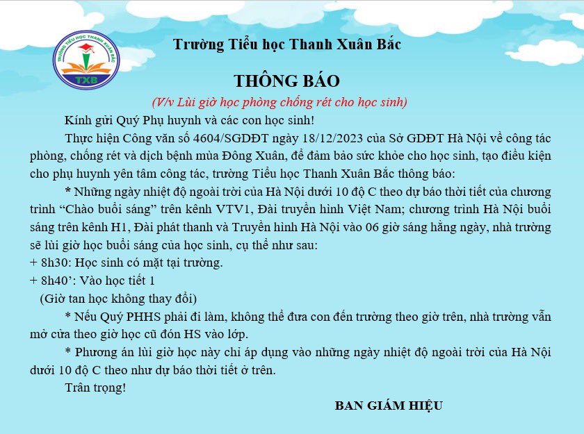 Học sinh Hà Nội nghỉ học ngày thứ 2 vì trời rét 9,2 độ: Nơi dạy online, nơi cho phụ huynh lựa chọn- Ảnh 5.