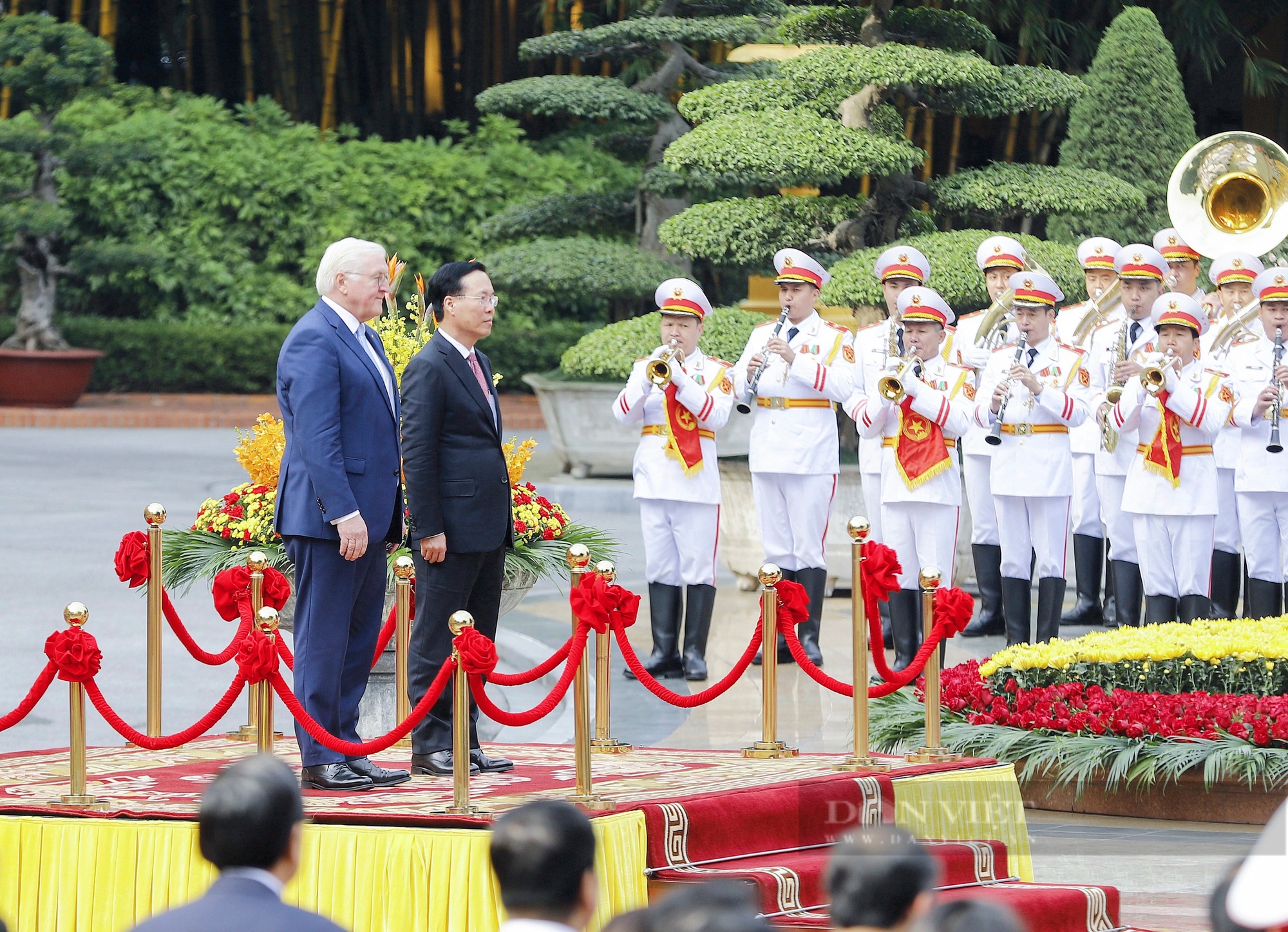 Hình ảnh Lễ đón Tổng thống Đức Frank-Walter Steinmeier và Phu nhân thăm cấp Nhà nước tới Việt Nam- Ảnh 3.