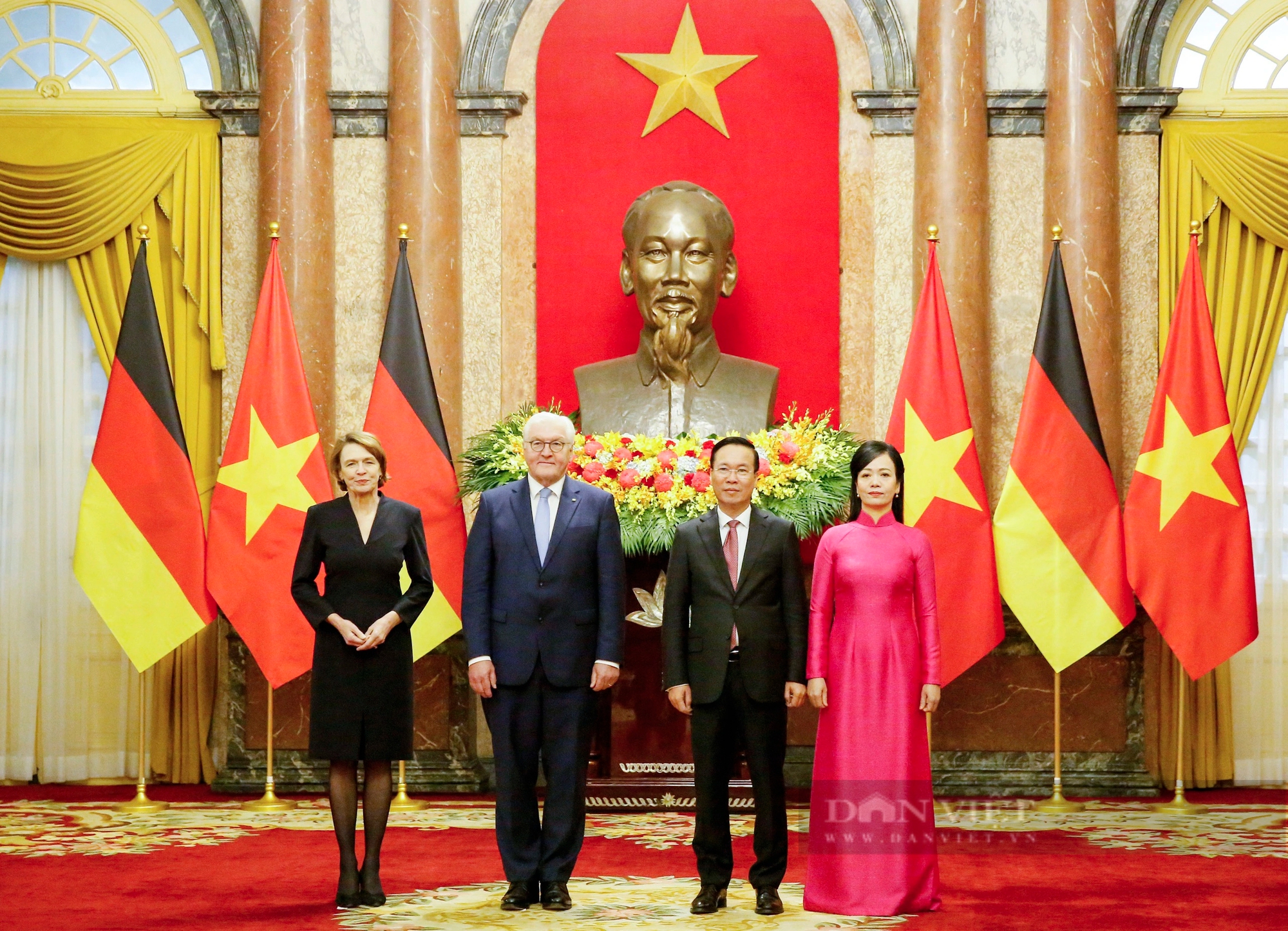 Hình ảnh Lễ đón Tổng thống Đức Frank-Walter Steinmeier và Phu nhân thăm cấp Nhà nước tới Việt Nam- Ảnh 7.