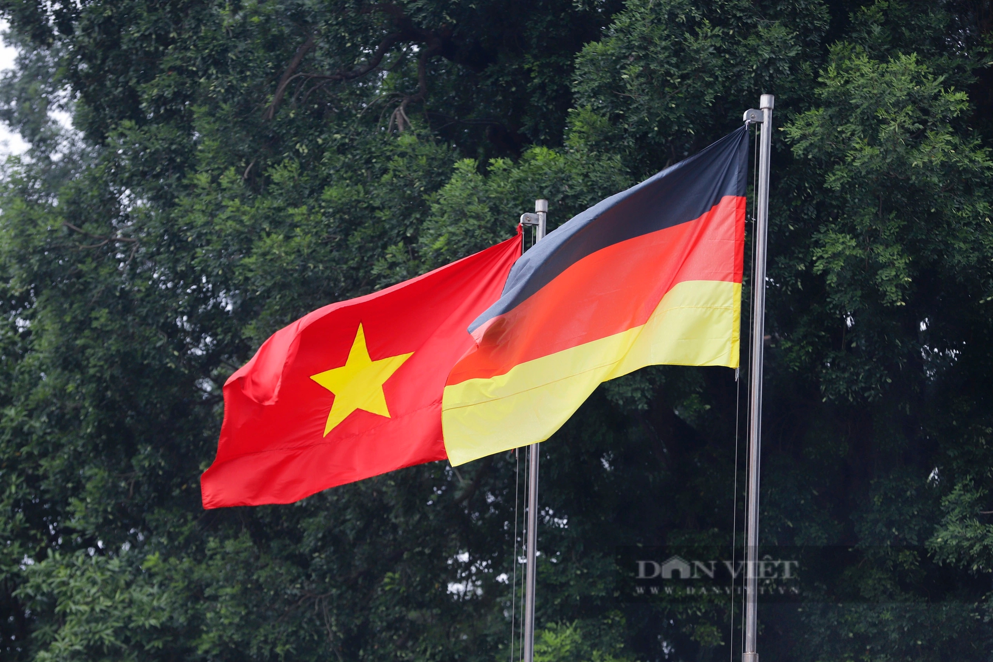 Hình ảnh Lễ đón Tổng thống Đức Frank-Walter Steinmeier và Phu nhân thăm cấp Nhà nước tới Việt Nam- Ảnh 12.