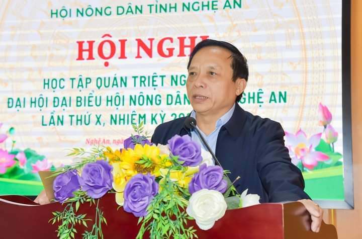 Hội nghị trực tuyến toàn tỉnh Nghệ An nghiên cứu, học tập, quán triệt Nghị quyết Đại hội X Hội Nông dân tỉnh- Ảnh 1.