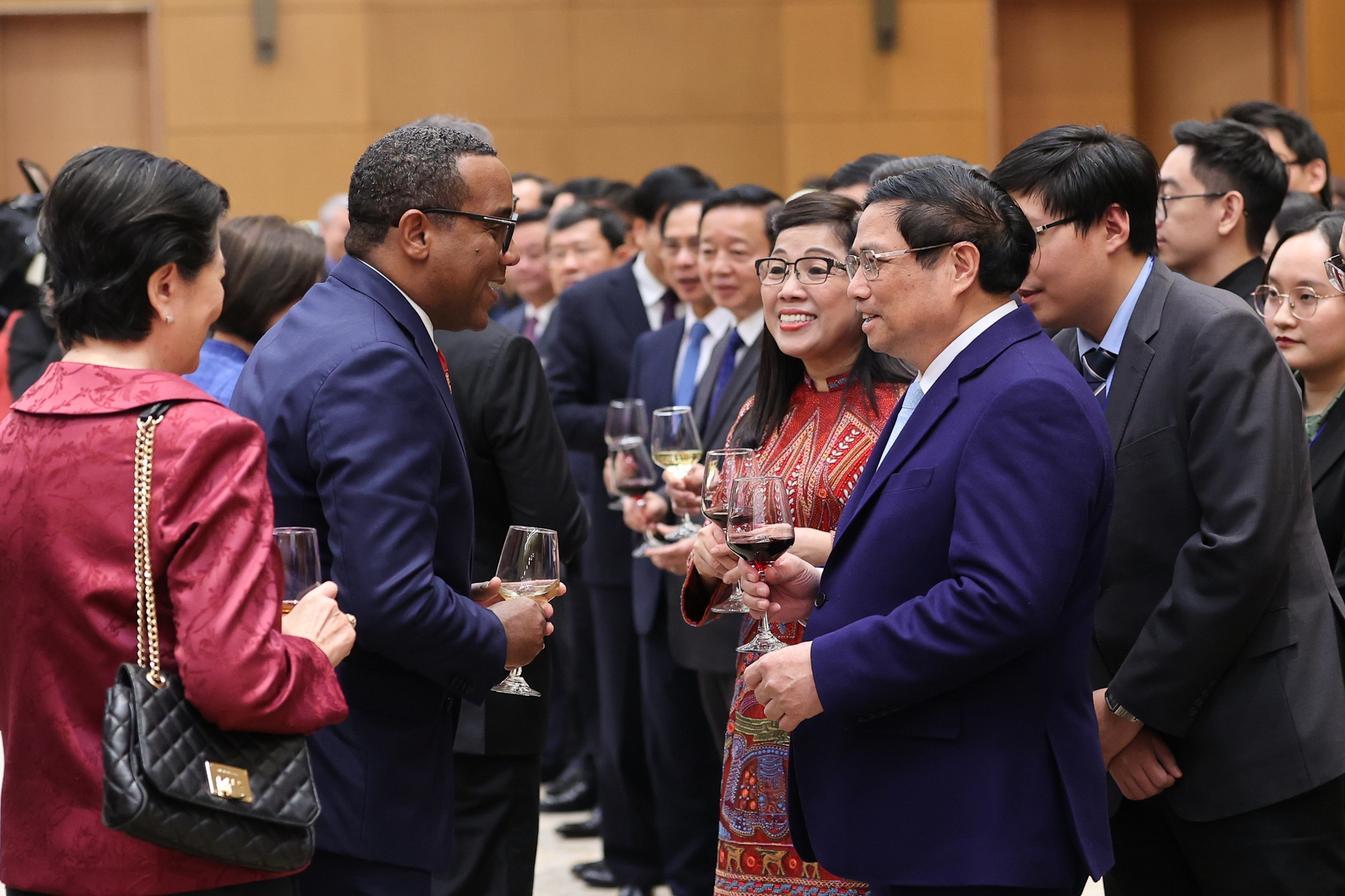 Thay mặt Tổng Bí thư và các lãnh đạo, Thủ tướng gửi lời chúc mừng năm mới tại buổi gặp mặt Đoàn Ngoại giao- Ảnh 2.