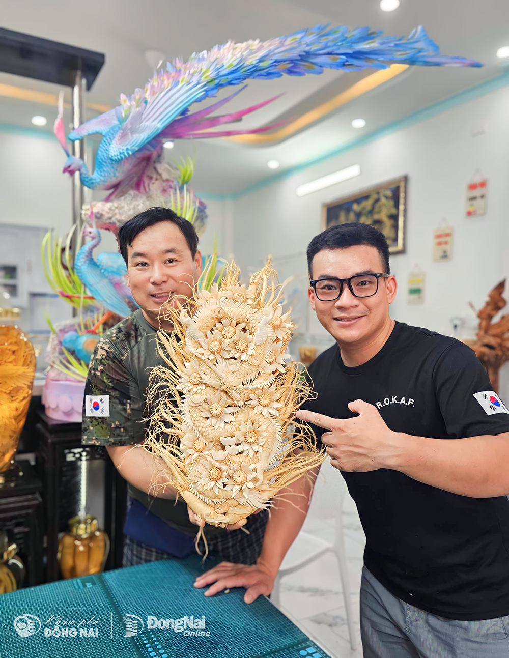 Cận cảnh ‘siêu phẩm’ chạm khắc hình rồng chế tác tại Biên Hòa ở Đồng Nai đã xuất khẩu đi nước ngoài- Ảnh 5.