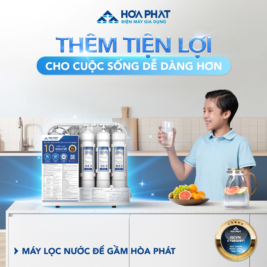 Hoà Phát ra mắt nhiều mẫu máy lọc nước mới dịp đầu năm- Ảnh 1.