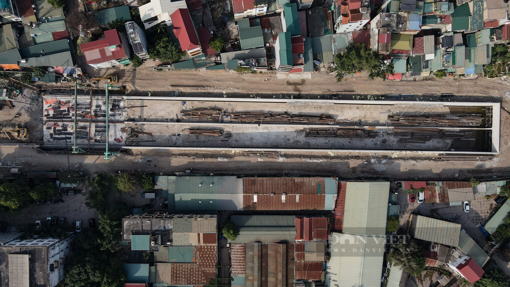 Hình ảnh đường dẫn hầm chui Giải Phóng - Kim Đồng trị giá 778 tỷ đồng dần lộ diện- Ảnh 2.