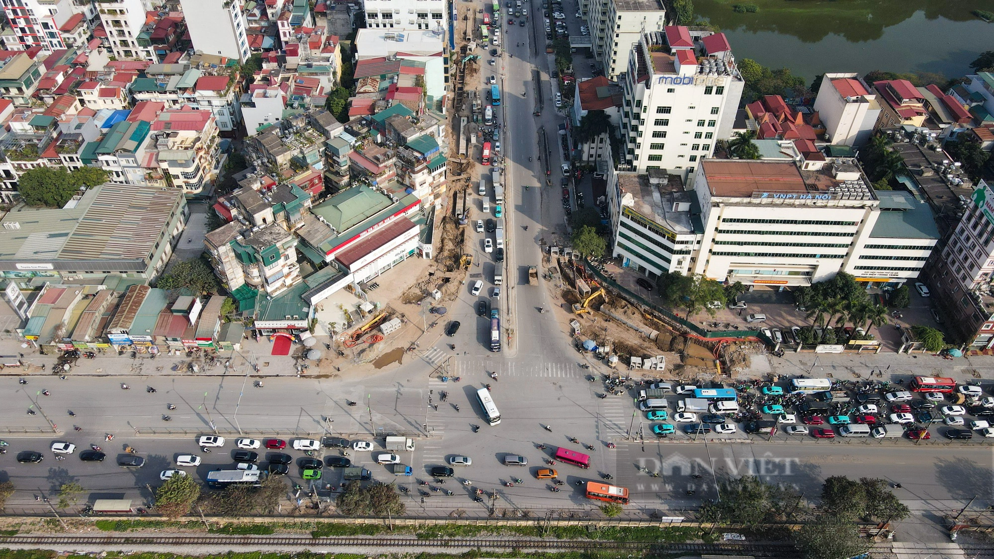 Hình ảnh đường dẫn hầm chui Giải Phóng - Kim Đồng trị giá 778 tỷ đồng dần lộ diện- Ảnh 6.