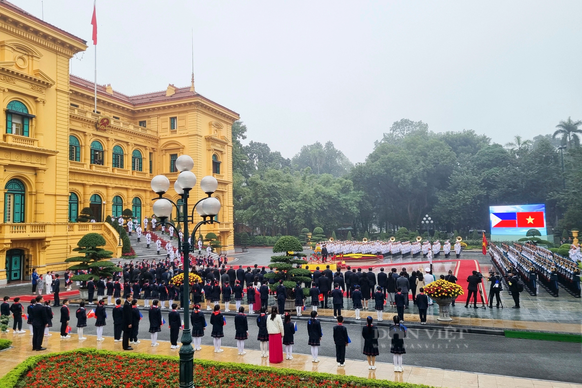 Hình ảnh Lễ đón Tổng thống Philippines thăm cấp Nhà nước tới Việt Nam- Ảnh 1.