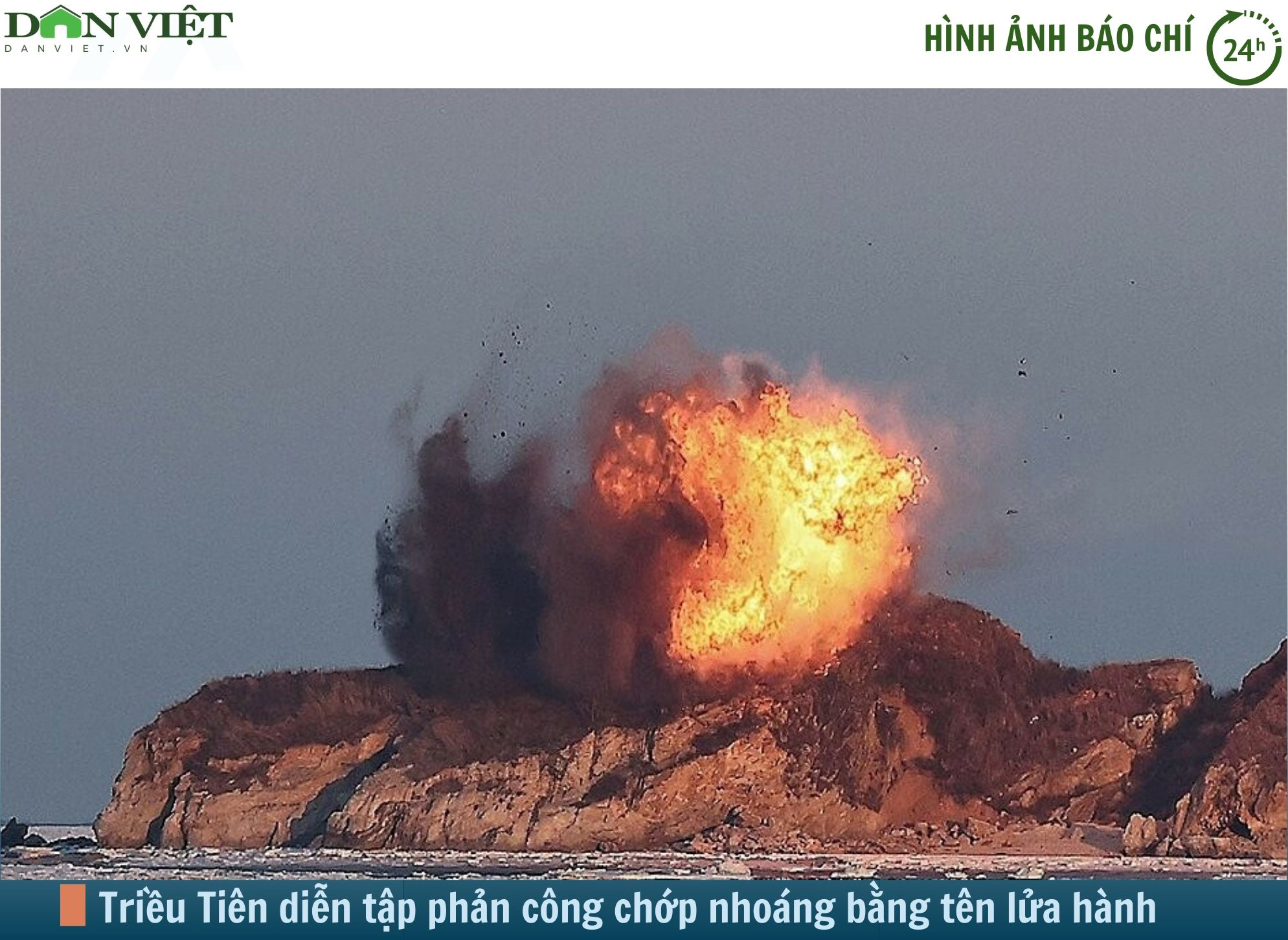 Hình ảnh báo chí 24h: Triều Tiên diễn tập phản công chớp nhoáng bằng tên lửa hành trình- Ảnh 1.