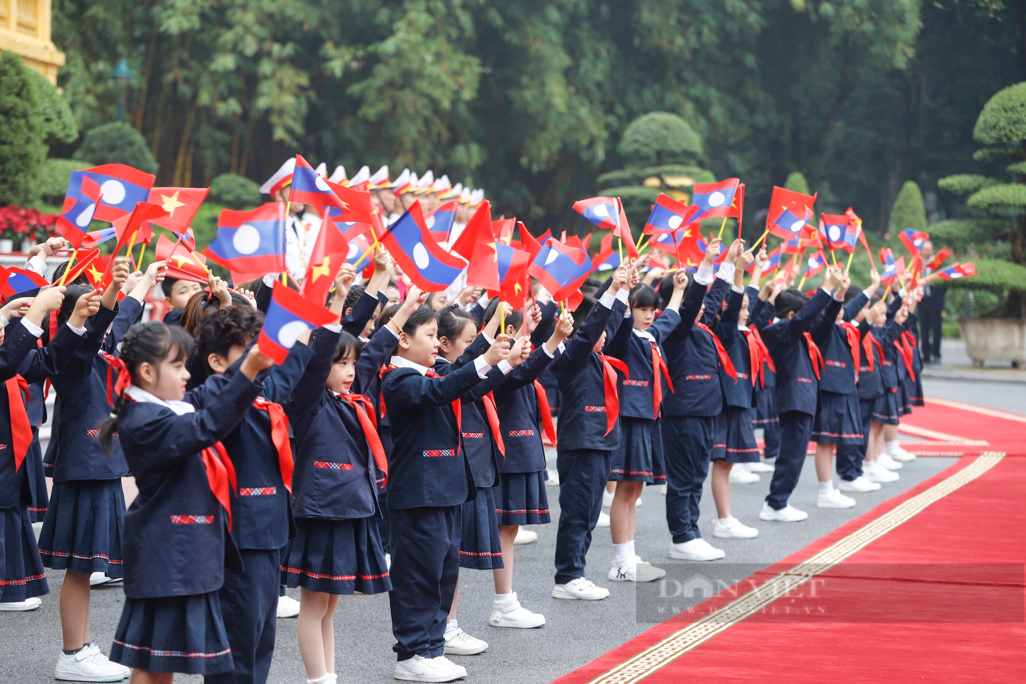 Hình ảnh Thủ tướng Chính phủ Phạm Minh Chính chủ trì Lễ đón Thủ tướng Lào thăm chính thức Việt Nam- Ảnh 5.
