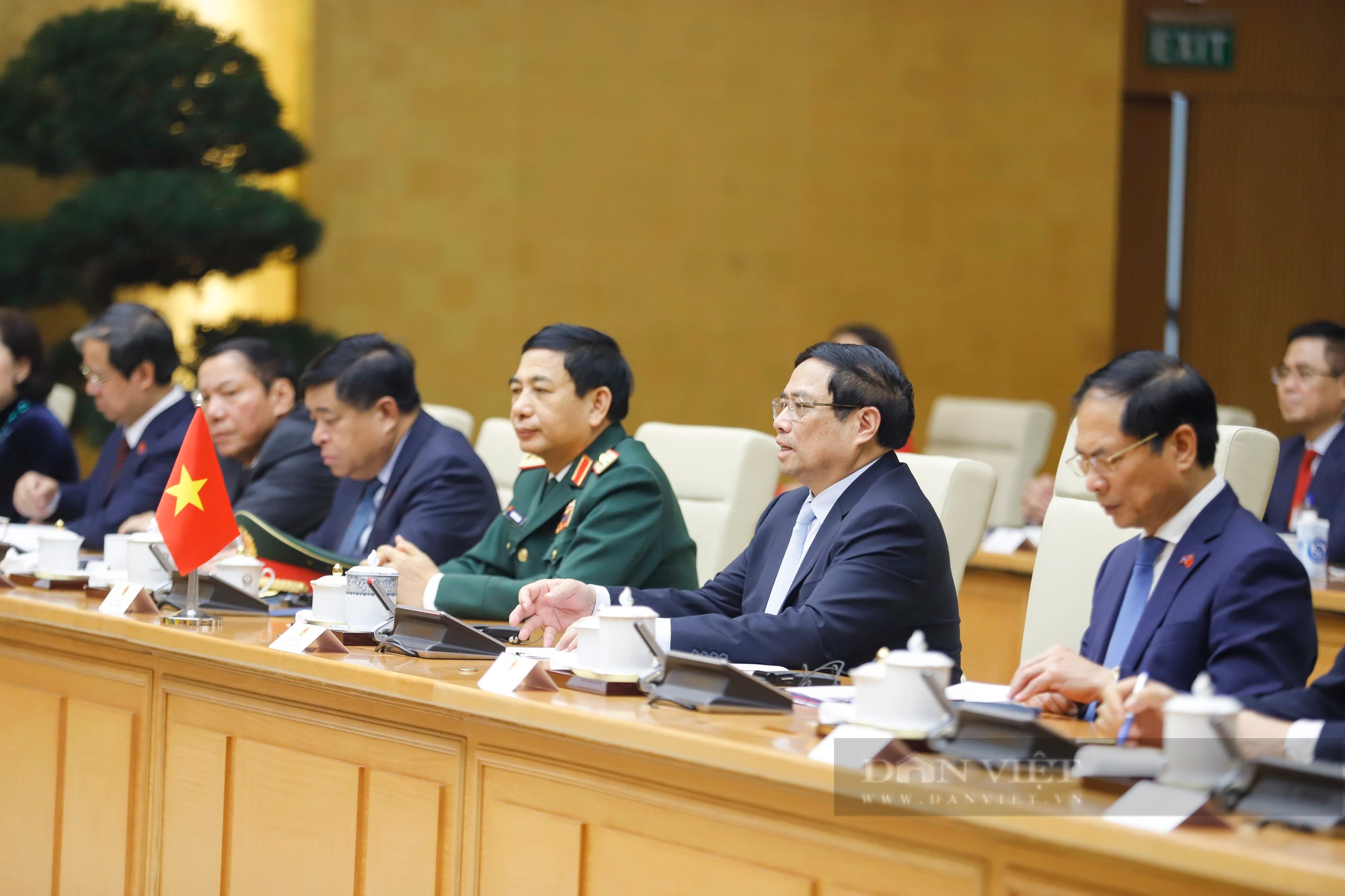 Hình ảnh Thủ tướng Chính phủ Phạm Minh Chính chủ trì Lễ đón Thủ tướng Lào thăm chính thức Việt Nam- Ảnh 11.